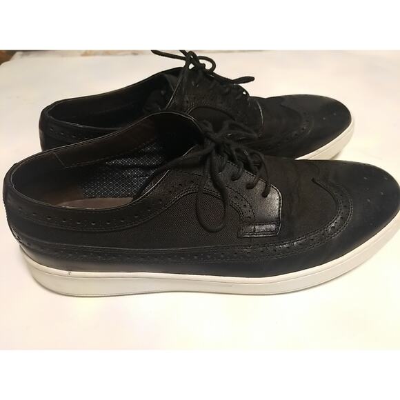 LA Milano Palmer Wingtip Oxford Shoes Mens Size 12 Black Sneaker Largo A124014K main image 6